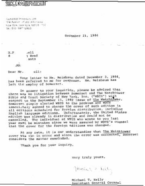 Liquor company answer letter 2