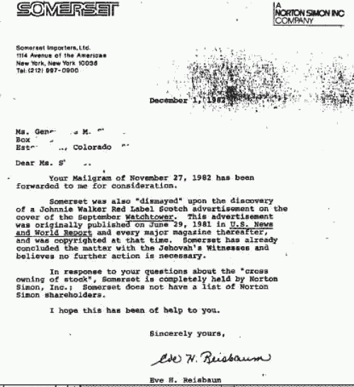 Liquor company answer letter 1